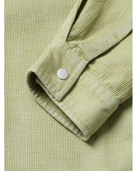 Folk Green Patch Cotton-corduroy Shirt Jacket for men