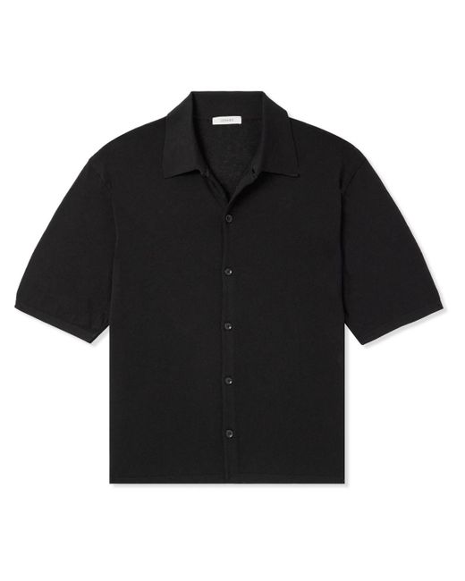 Lemaire Black Cotton Shirt for men