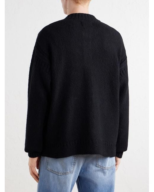 Folk Blue Knitted Cardigan for men