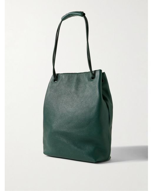Loewe Pebble Tote aus vollnarbigem Leder in Green für Herren