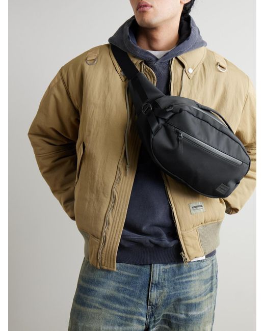 Porter-Yoshida and Co Black Future Cordura Nylon Belt Bag for men