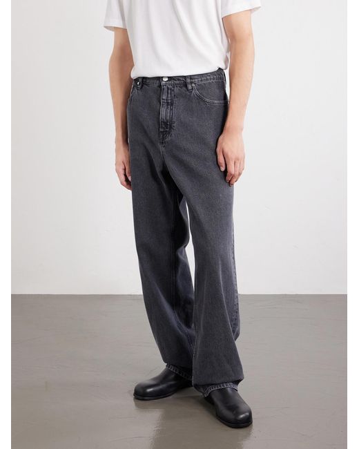 Jil Sander Blue Wide-Leg Jeans for men