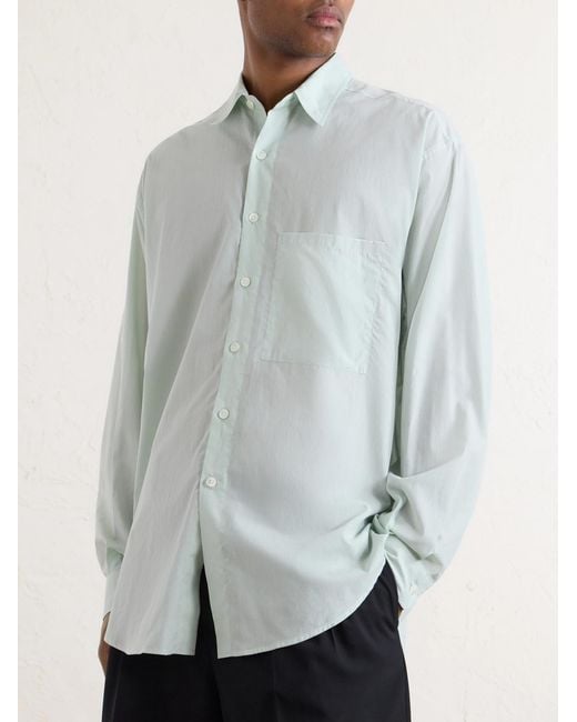Auralee White Cotton-Poplin Shirt for men