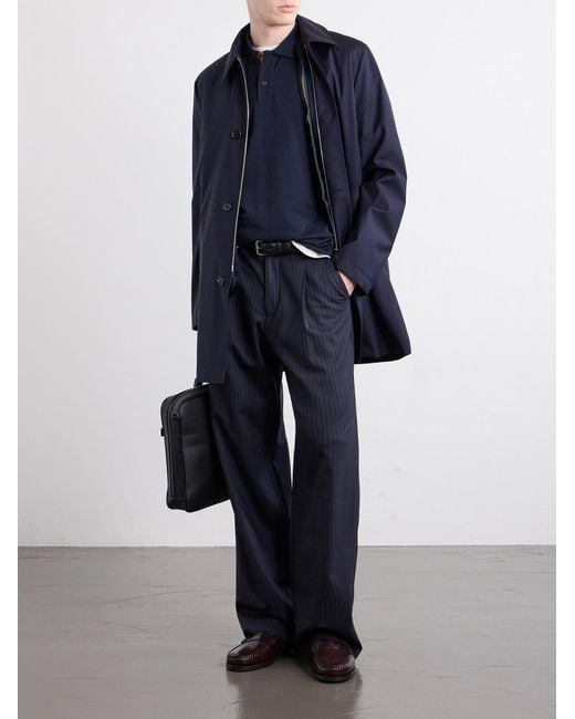 Paul Smith Blue Wool Coat for men