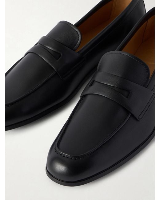 Church's Black Milton Leather Penny Loafers for men