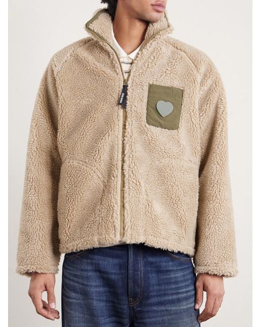 Human Made Natural Shell-trimmed Fleece Jacket for men