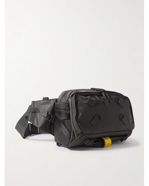 Marsupio in shell con finiture in fettuccia POTR Ride di Porter-Yoshida and Co in Black da Uomo