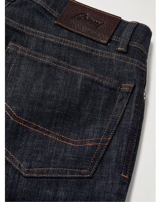 Brioni Meribel schmal geschnittene Jeans in Blue für Herren