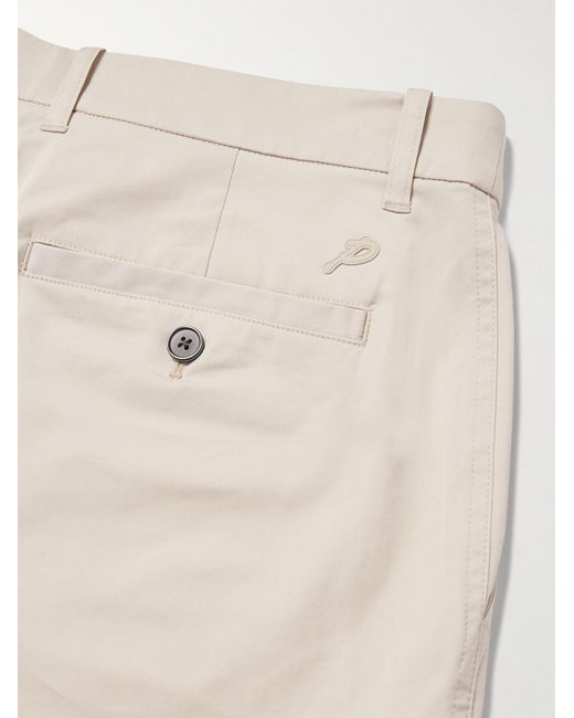 Mr P. Natural Samuel Slim-Fit Straight-Leg Stretch-Cotton Golf Trousers for men