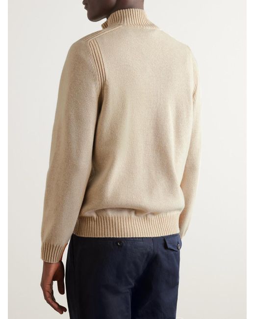 Paul Smith Natural Wool Half-zip Sweater for men