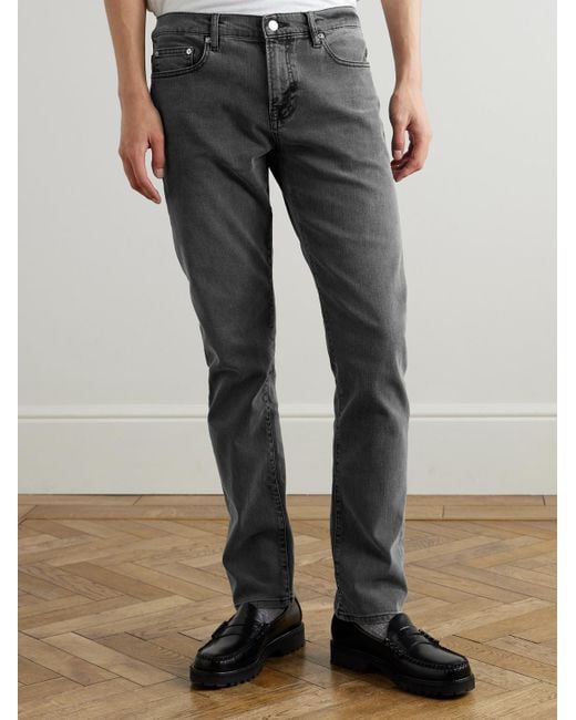 FRAME Gray L'Homme Slim-Fit Denim Jeans for men