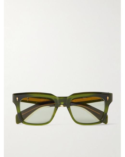 Jacques Marie Mage Green Torino D-frame Acetate Sunglasses for men
