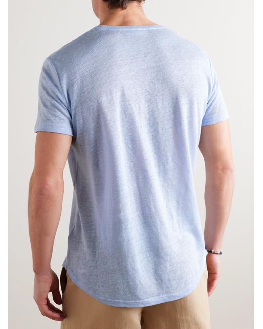 Orlebar Brown Blue Ob-t Linen-jersey T-shirt for men