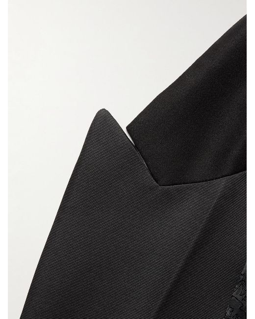 Favourbrook Black Hampton Wool Tuxedo Jacket for men