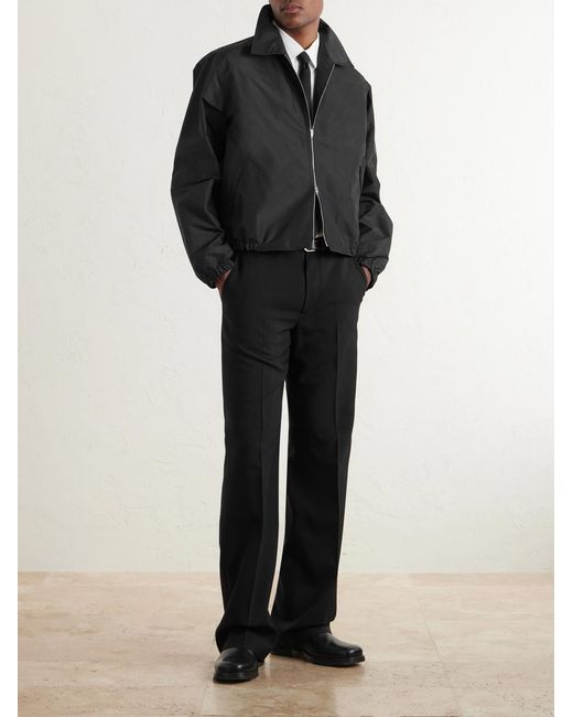 Jil Sander Black Shell Blouson Jacket for men