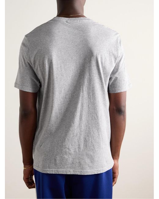 Maison Kitsuné Gray Surf Club Logo-print Cotton-jersey T-shirt for men