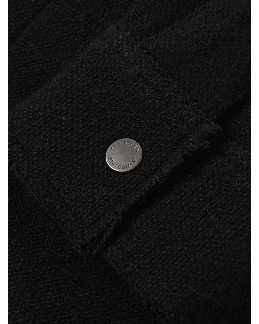 The Elder Statesman Black Decon Cashmere Jacket for men