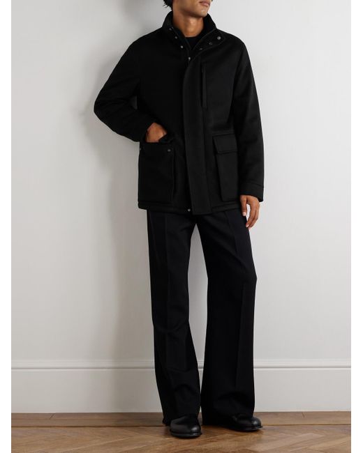 Zegna Black Vetta Oasi Cashmere Hooded Jacket for men