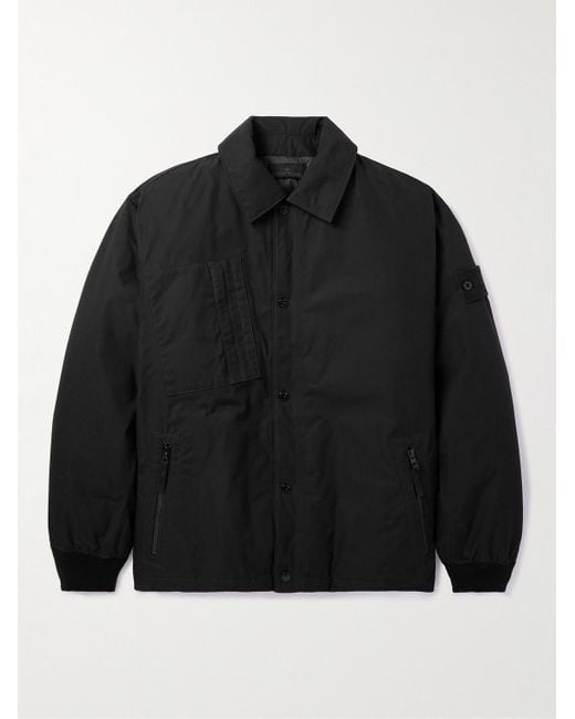Stone Island Black Ghost O-ventile® Cotton Down Jacket for men