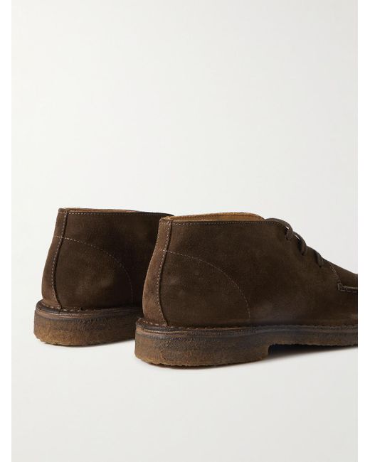 Drake's Brown Crosby Suede Chukka Boots for men