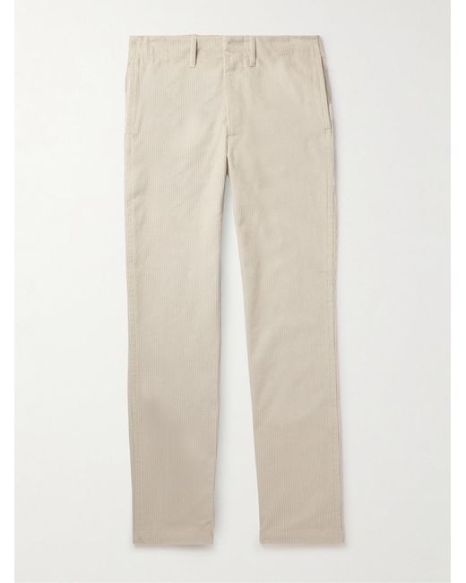 Gabriela Hearst Natural Rhys Straight-Leg Cotton-Corduroy Trousers for men