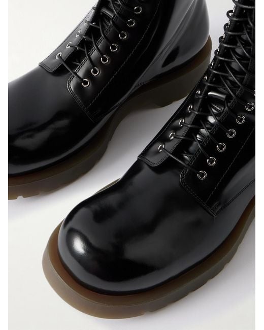 Jil Sander Black Leather Boots for men