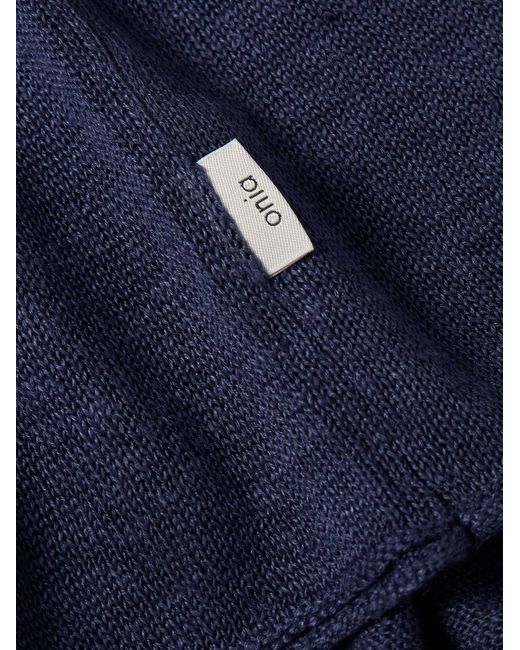 Pullover in lino Kevin di Onia in Blue da Uomo