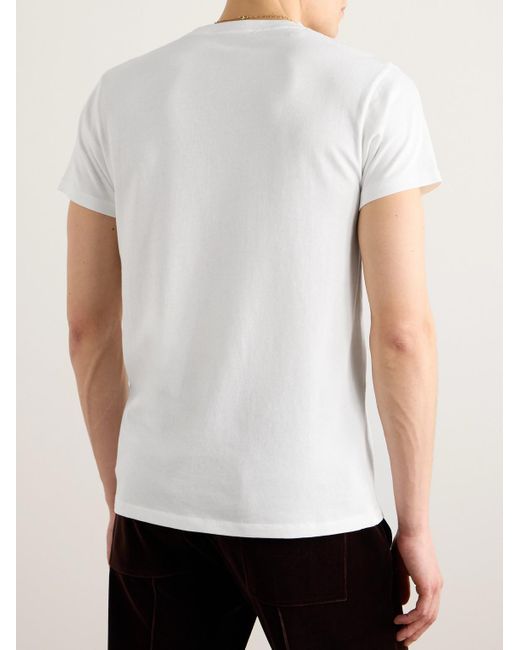Tom Ford White Slim-Fit Cold-Dyed Cotton T-Shirt for men