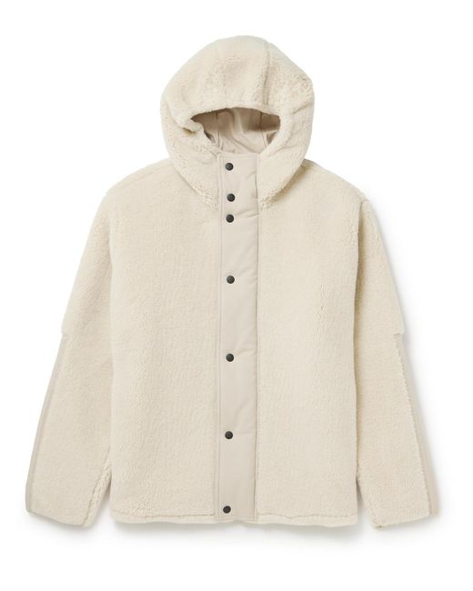 Loro Piana Natural Shell-trimmed Cashmere And Silk-blend Fleece Jacket for men