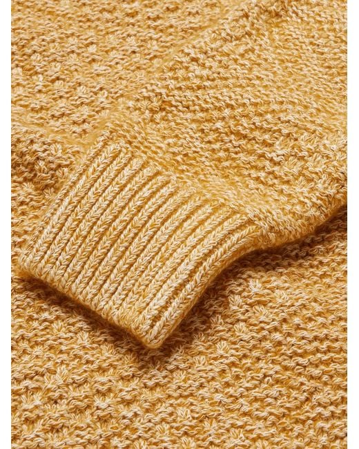 Loro Piana Multicolor Slim-Fit Cable-Knit Silk And Cashmere-Blend Sweater for men