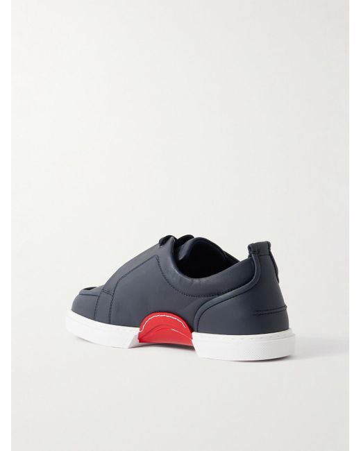 Christian Louboutin Blue Jimmy Leather Sneakers for men