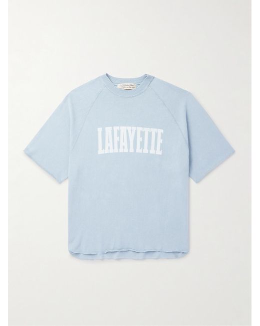Remi Relief Blue Lafayette Cotton-Jersey T-Shirt for men