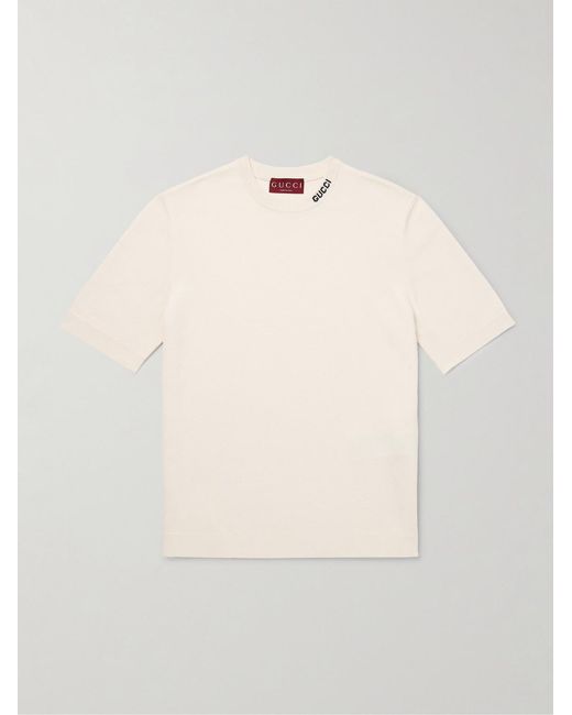 Gucci Natural Silk Blend Sweater for men