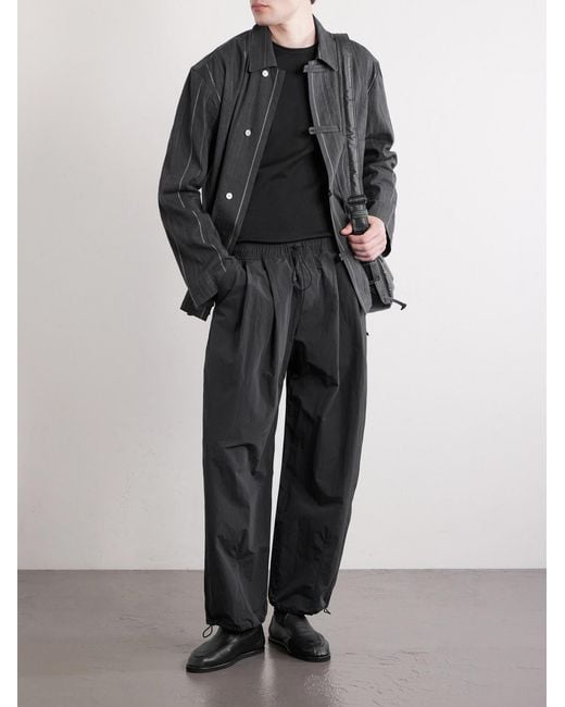 A Kind Of Guise Black Chukar Straight-leg Woven Trousers for men