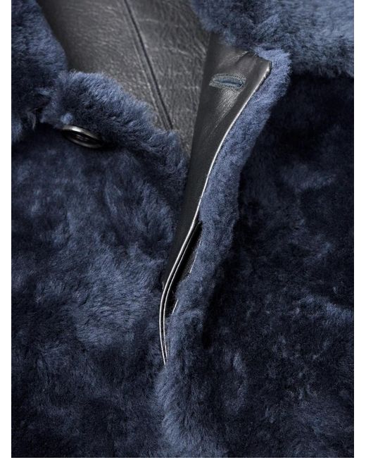 Paul Smith Blue Shearling Jacket for men