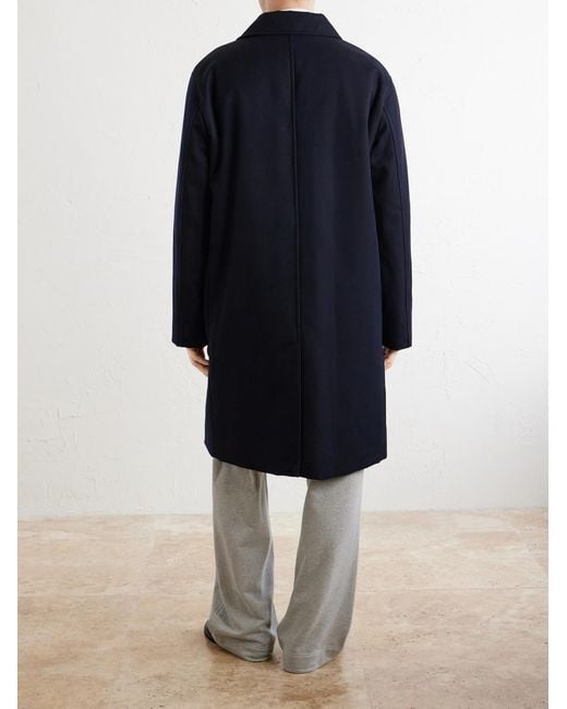 A.P.C. Blue Mac Hugo Gabardine Trench Coat for men
