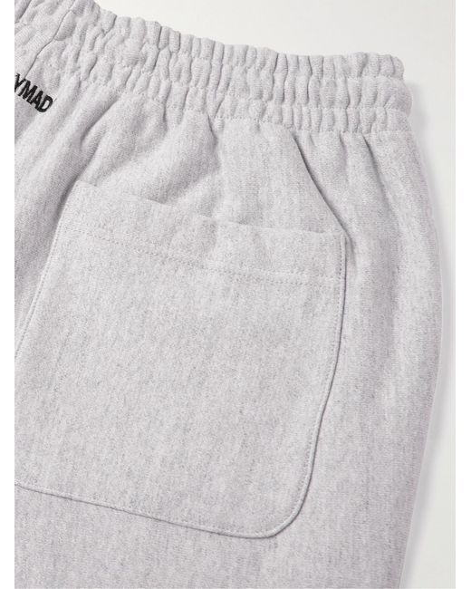 READYMADE White Straight-Leg Logo-Embroidered Cotton-Jersey Sweatpants for men