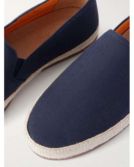Mulo Canvas Espadrilles in Blue für Herren