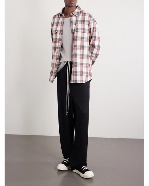 Rick Owens Blue Tapered Boiled-cashmere Sweatpants for men