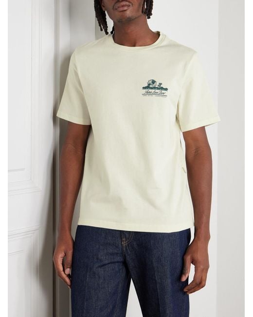 Aimé Leon Dore Unisphere T-Shirt aus Baumwoll-Jersey mit Logoprint in Natural für Herren