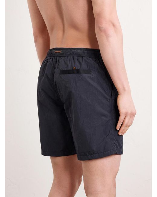 Sease Blue Straight-leg Swim Shorts for men