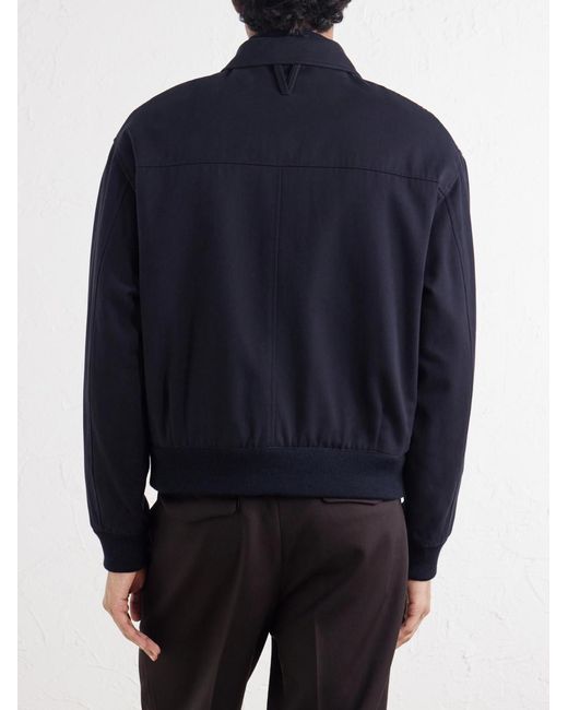 Valstar Blue Colin Padded Cotton-Twill Bomber Jacket for men