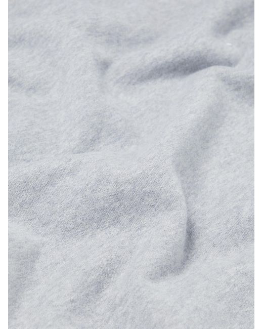 Sunspel Gray Cotton-Jersey Half-Zip Sweatshirt for men