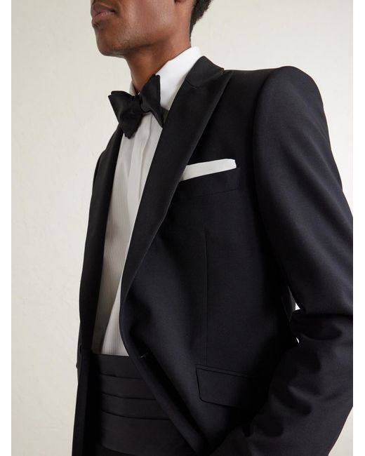 Favourbrook Black Wool-blend Suit Jacket for men