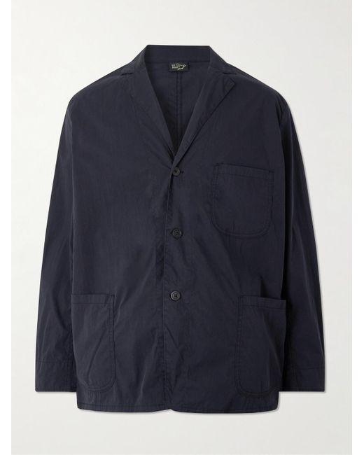 Orslow Blue Cotton-blend Overshirt for men