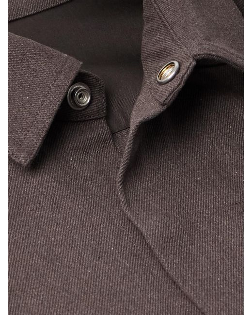 Rick Owens Brown Headon Cotton-Canvas Overshirt for men