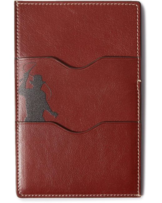 Metier Red Indiana Jonestm Elvis Printed Leather Travel Wallet for men