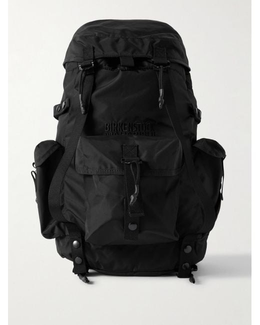 Birkenstock Black Maharishi Logo-Embroidered Nylon Backpack for men