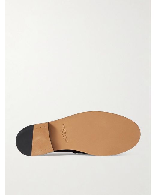 Bottega Veneta Black Astaire Knot-Detailed Leather Loafers for men