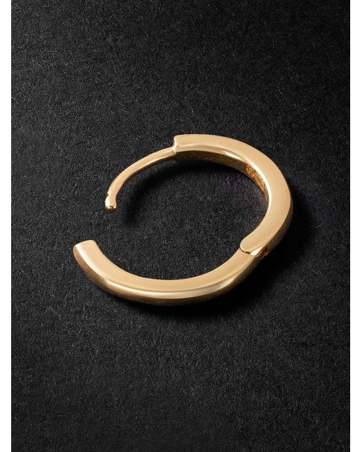 Mateo Black Hoop Earrings for men